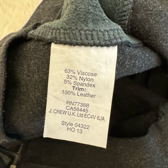 J. Crew Black Tall Pixie Leather Trim Tuxedo Stripe Skinny Pants 0 NWOT - Picture 9 of 15